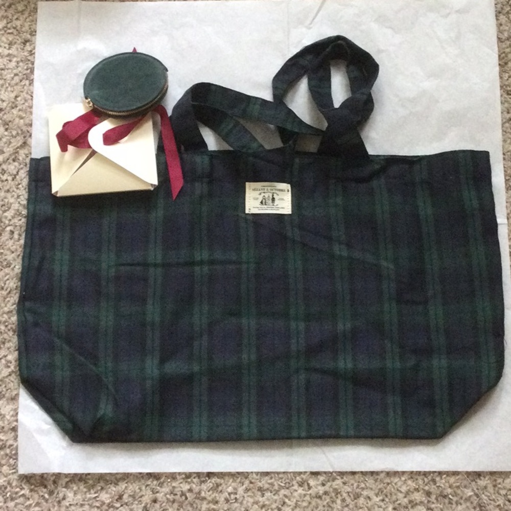 New! Sezane tote and coin purse